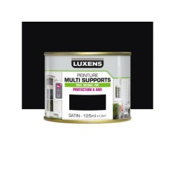 Peinture multimatériaux Extérieur Luxens Noir Satiné 0.125 L