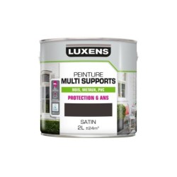 Peinture multimatériaux Extérieur Luxens Brun Gris Satiné 2 L