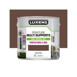 Peinture multimatériaux Extérieur Luxens Moka 3 Satiné 2 L