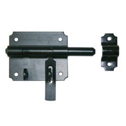 Verrou De Box Porte Cadenas Acier Prépeint, H.70 X L.150 X P.26 Mm