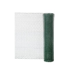 Grillage Pour Animaux Triple Torsion Vert, H.1 X L.3 M, Maille H.13 X L.13 Mm