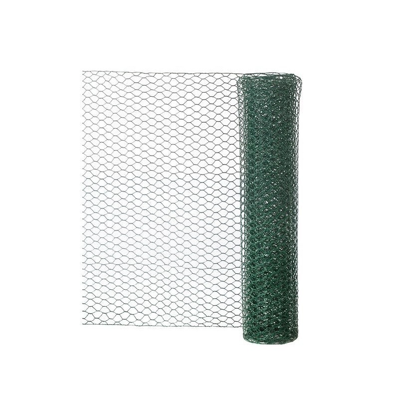 Grillage Pour Animaux Soudée Vert, H.1 X L.3 M, Maille H.25 X L.25 Mm