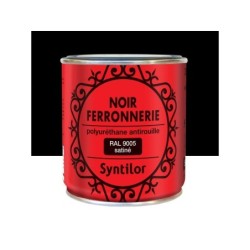 Peinture ferronnerie extérieur RAL 9005, SYNTILOR, 0.375 L noir satiné