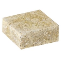 Pavé béton Tarnis, L.15 x L.15 cm x Ep. 60 mm jaune