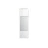 Porte de placard coulissant Shine blanc brillant/miroir l.76.2xH.250cm