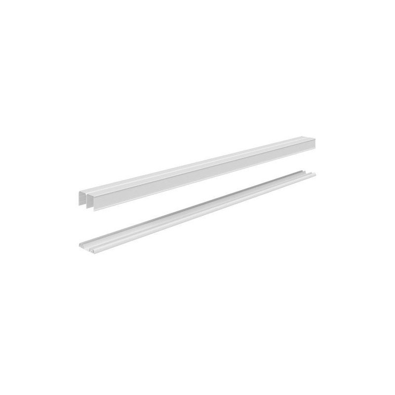 Paire de rails SPACEO blanc L.130 cm