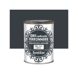 Peinture Ferronnerie Extérieur Syntilor, Gris Ardoise, 0.25 L