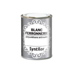 Peinture Ferronnerie Extérieur Polyuréthane Syntilor Blanc Mat 0.25 L