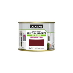 Peinture multimatériaux Extérieur Luxens Rouge Basque Satiné 0.125 L