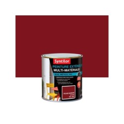 Peinture multimatériaux Extérieur Syntilor Rouge Basque Satiné 0.5 L