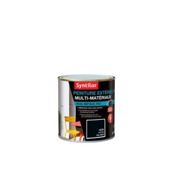 Peinture multimatériaux Extérieur Syntilor Noir Satiné 0.5 L