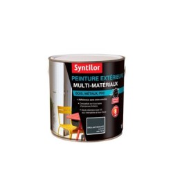 Peinture multimatériaux Extérieur Syntilor Gris Anthracite Satiné 2 L