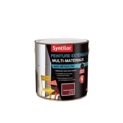 Peinture multimatériaux Extérieur Syntilor Rouge Basque Satiné 2 L