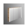 Armoire led de toilette lumineuse l. 93.2 cm H. 70.3 cm, effet chêne feria Image