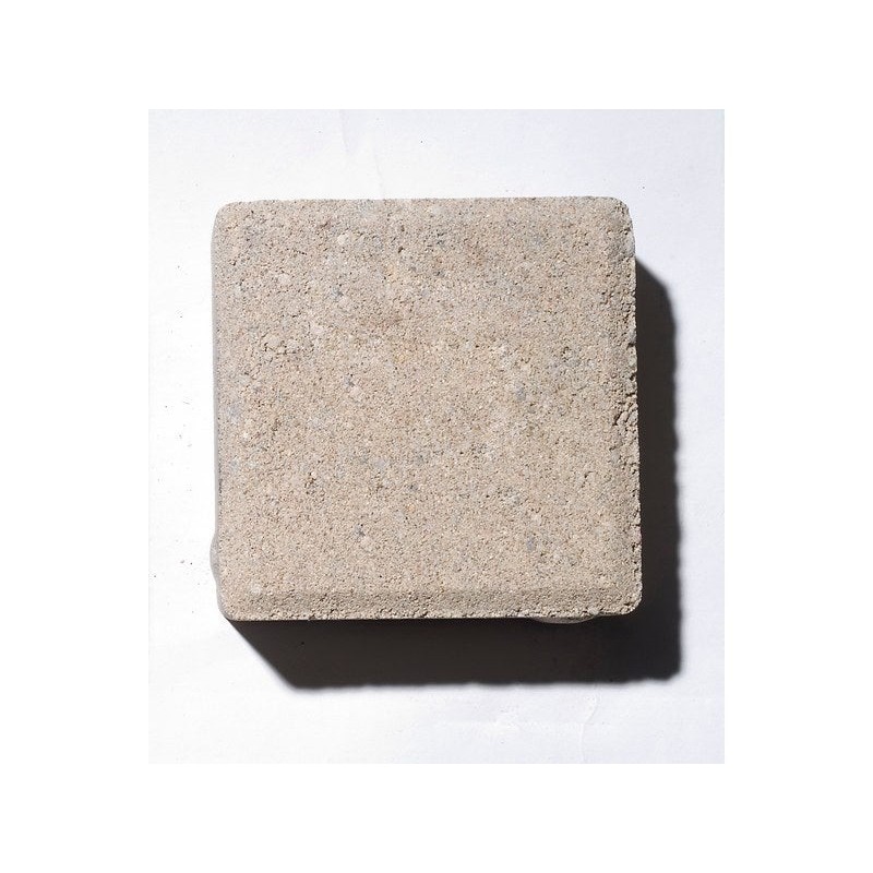 Pavé Béton Ergo, Blanc L.12.5 Cm X L.12.5 Cm X Ep.60 Mm