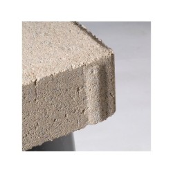 Pavé Béton Ergo, Blanc L.12.5 Cm X L.12.5 Cm X Ep.60 Mm