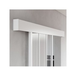 Rail coulissant et habillage Yumbo 2 ARTENS blanc, pour porte 73/83/93 cm