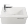 Meuble de salle de bains simple vasque l.40 x H.48.2 x P.27.5 cm, blanc, Essenti