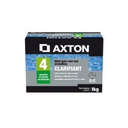 Clarifiant piscine AXTON, tube 1 kg