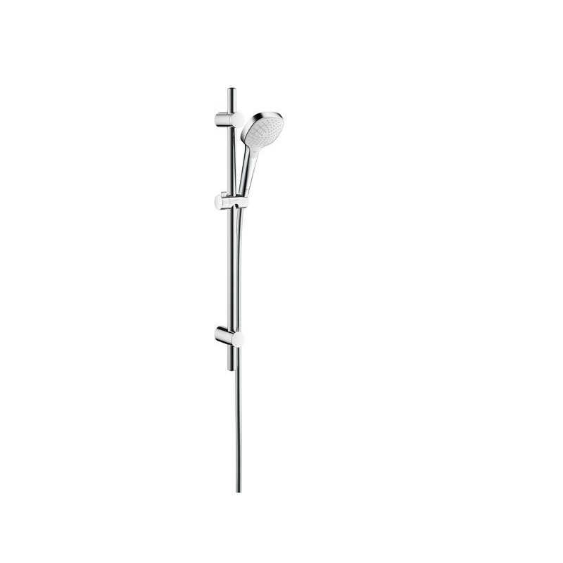 Ensemble de douche avec pommeau 3 jets, flexible et barre HANSGROHE Myselect e vario combibarre, chromé