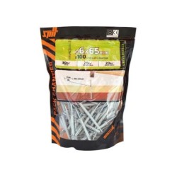 Lot De 100 Chevilles À Frapper Nylon Spit, Diam.6 X L.70 Mm