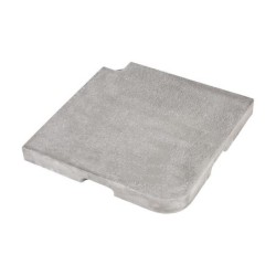 Dalle pour parasol excentré Seclin ton zinc, 22 kg