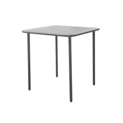 Table de jardin Café carré gris / argent 4 personnes