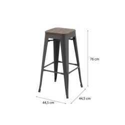 Tabouret en acier