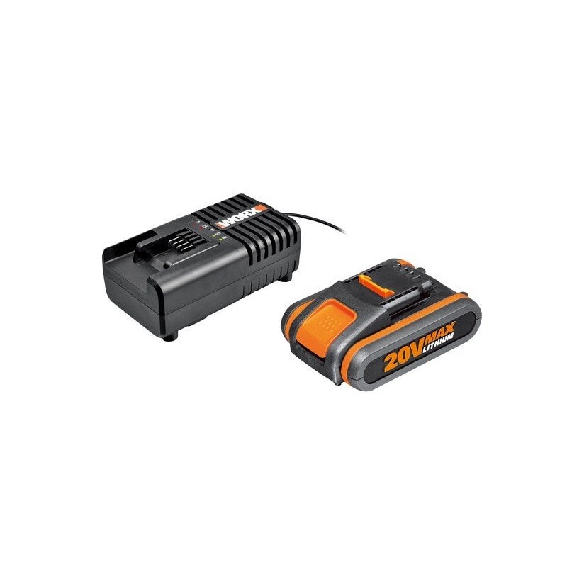 Pack Batterie 20V/2Ah + Chargeur Worx Wa3601 