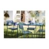 Table de jardin Café rectangulaire bleu 4 personnes