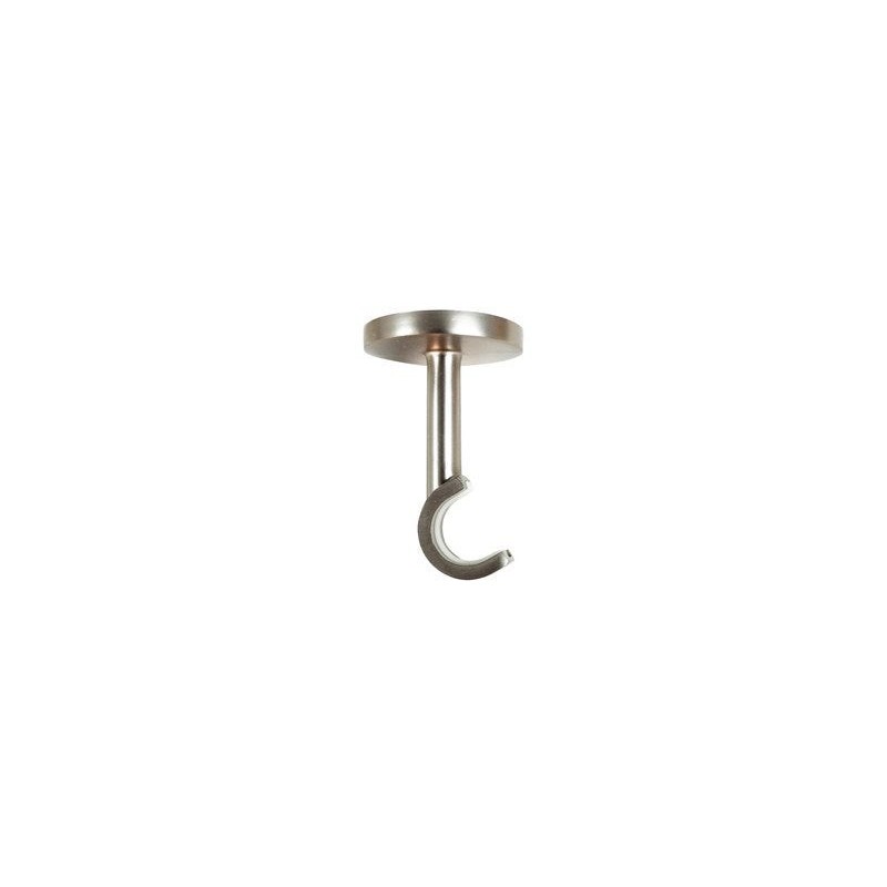 Lot De 2 Supports Tringle À Rideau Kali, 20 Mm Argent Satiné Inspire