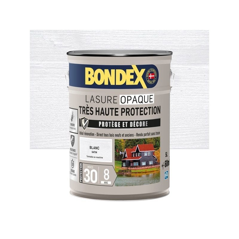 Protection Couleur Bondex Très Haute Protection 8 Ans Satiné 5 L