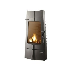 Poêle à bûche INVICTA Chamane anthracite, 10 kW