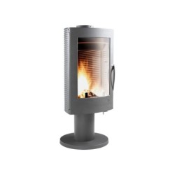 Poêle à bûche Pharos, INVICTA, 12 kW anthracite