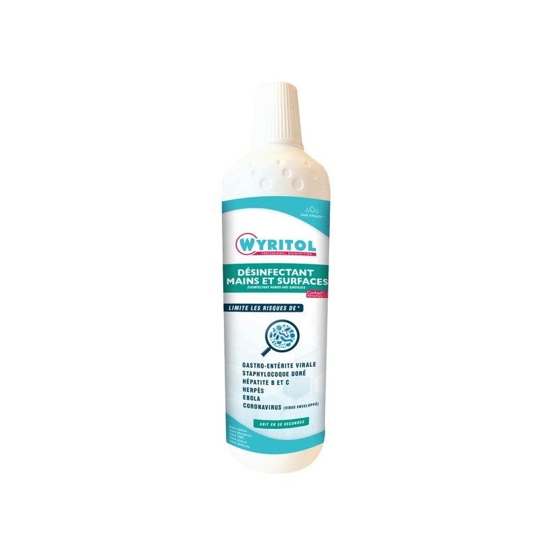 Désinfectant Mains Et Surfaces Wyritol 1L