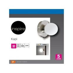 Applique, Glamour Argent Led Intégrée Inspire Kapi