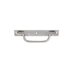 Poignée Sur Platine Avec Bouts Carrés Inox Mat Afbat, H.9.5 X L.140 X P.35 Mm