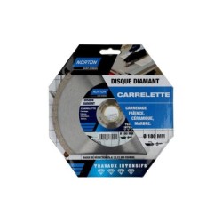 Disque Diamant Intensif Plein Pour Carrelage Norton, Diam.180 Mm