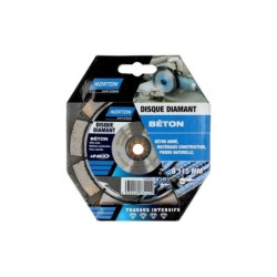 Disque Diamant Intensif Segmenté Pour Matériaux De Construction Norton,Diam115Mm