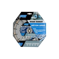 Disque Diamant Extrême Segmenté Pour Matériaux De Construction Norton,Diam.230Mm