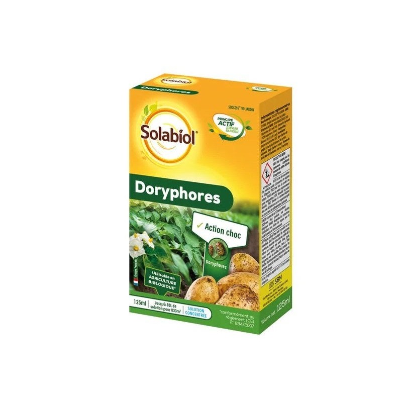 Traitement des insectes doryphores pour potager et verger, SOLABIOL, 125 ml