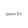 Lot De 6 Boulons Tête Autofraisée Plate Acier Zingué, L.60 X Diam.6 Mm Standers