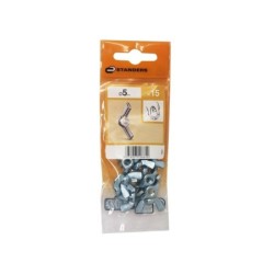 Lot De 15 Écrous Oreilles Acier, Diam.5 Mm Standers