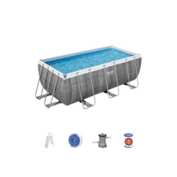 Piscine Power steel BESTWAY rectangulaire L.412xl.212xP.122cm