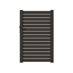 Portillon Battant Naterial Trez L.100 X H.155 Cm, Anthracite