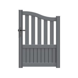 Portillon Battant Naterial L.100 X H.140 Cm, Anthracite