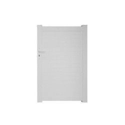 Portillon Battant Naterial Concarneau L.100 X H.153 Cm, Blanc