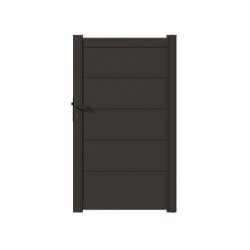 Portillon Battant Naterial Hezo L.100 X H.170 Cm, Anthracite