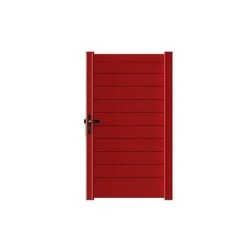 Portillon Battant Naterial Lao L.100 X H.170 Cm, Rouge