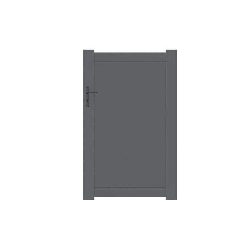 Portillon Battant Naterial Klos Up L.100 X H.150 Cm, Anthracite